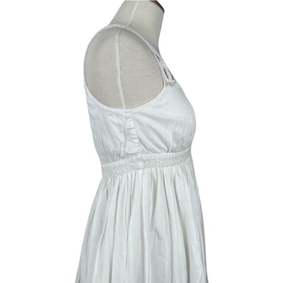 French Connection Lace Cotton A-line dress in White Size 4 - Picture 8 of 16